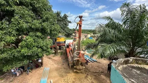 Forage d'eau au Bénin